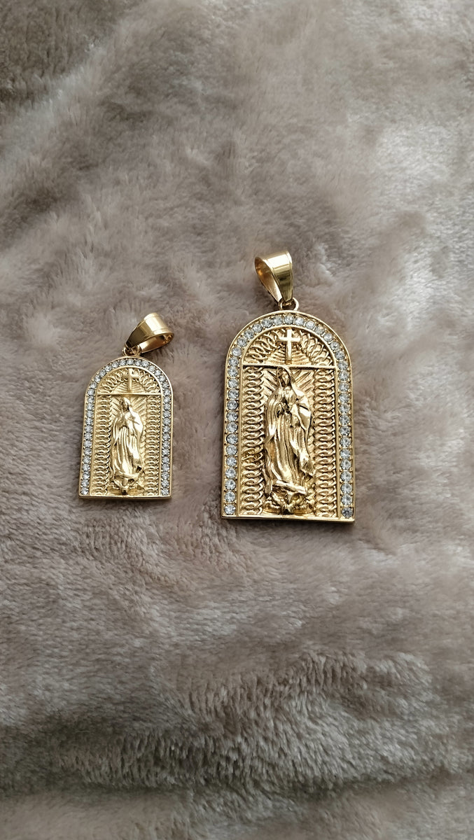 14k gold plated Saint Barbara pendant – We-Got-Dealzz