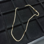 14k 3mm Gold plated Rope Chain Sample FREE Chain Please Leave Review 💯 Limited Time offered