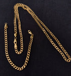 On sale 14K gold 5mm Chain and Bracelet set