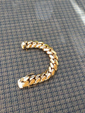 Gold plated Cuban link Big Boy 18mm bracelet Lock