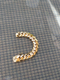 Gold plated Cuban link Big Boy 18mm bracelet Lock