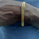 14k Goldplated 3mm Miami Cuban link Chain and bracelet  set