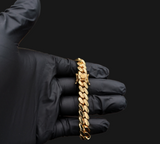 14K gold plated Miami Cuban Link 10mm bracelet