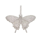 Women cool iced out Sparking Bling AAA CZ Butterfly Pendant only