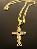 18k Gold Filled 4mm Chain and Pendant