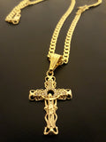 18k Gold Filled 4mm Chain and Pendant