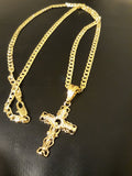 18k Gold Filled 4mm Chain and Pendant