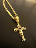 18k Gold Filled 4mm Chain and Pendant