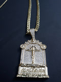 14k Gold Filled 4mm Cuban link Chain and Pendant