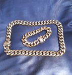 Big Boy! 16mm 14k Gold Plated Cuban Link Chain and Bracelet Set