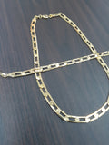 14k Gold filled Women Cuban link Chain and Bracelet