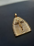 14k gold plated Jesus cross pendant