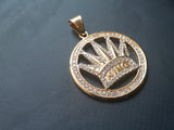 14k gold plated King  pendant