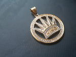 14k gold plated King  pendant