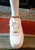 14 karat gold plated 12 mm Cuban Link anklet