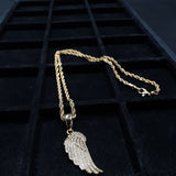 14k Gold Plated 4mm Rope chain and Pendant