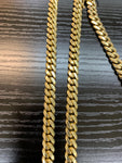 10k 8.5mm Gold Over 925 Silver Cuban link Chain...🔥🔥🔥