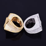 Iced Out Gold plated Men's Star Ring