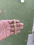 14k 10mm Cuban link bracelet