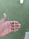 14k 10mm Cuban link bracelet