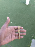 14k 10mm Cuban link bracelet