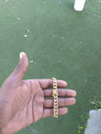 14k 10mm Cuban link bracelet