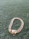 14k 10mm Cuban link bracelet