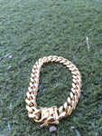 14k 10mm Cuban link bracelet