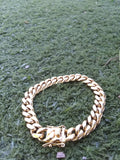 14k 10mm Cuban link bracelet