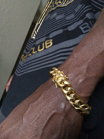 14k 12mm Cuban link bracelet