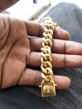 14k 12mm Cuban link bracelet