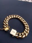 14k 14mm Cuban link bracelet