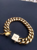 14k 14mm Cuban link bracelet