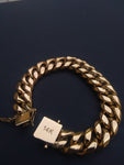 14k 14mm Cuban link bracelet