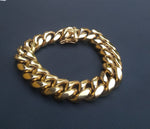 14k 14mm Cuban link bracelet