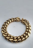 14k 14mm Cuban link bracelet