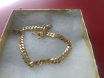 10k 6mm Gold Over 925 Silver Cuban link Bracelet