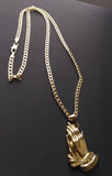 18k Gold Filled 4mm Chain and Pendant