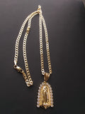 18k Gold Filled 4mm Chain and Pendant