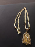 18k Gold Filled 4mm Chain and Pendant