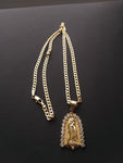 18k Gold Filled 4mm Chain and Pendant