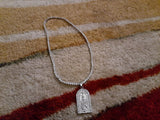 14k Ice out White Gold filled 20inch Tennis and Charm