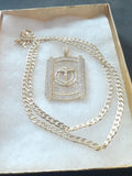 18k Gold Filled 4mm Chain and Pendant