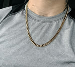 14k 6mm Gold Plated Cuban Link Chain  cuban link lock