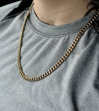 14k 6mm Gold Plated Cuban Link Chain  cuban link lock