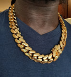 14k gold-plated Miami Cuban Link 22mm Big Chain