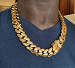 14k gold-plated Miami Cuban Link 22mm Big Chain