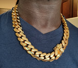 14k gold-plated Miami Cuban Link 22mm Big Chain