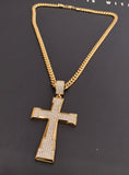 14k Gold Plated 6mm Cuban link Chain and Pendant