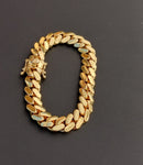 Gold Plated Miami Cuban link 15mm Bracelet